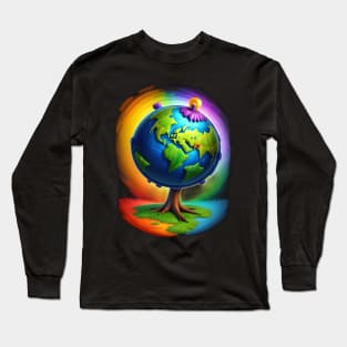 Earth Day Celebration Long Sleeve T-Shirt